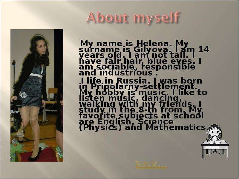 My name is Helena. My surname