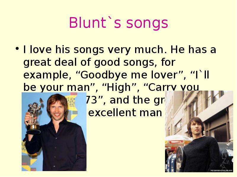 Blunt s songs I love his