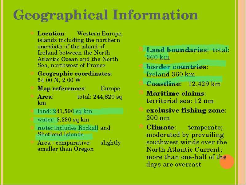 Geographical Information