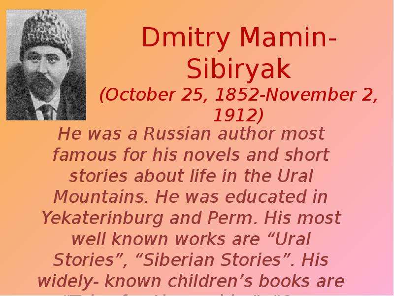 Dmitry Mamin-Sibiryak October