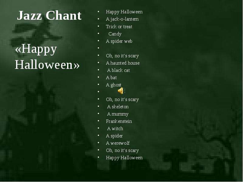 Jazz Chant Happy Halloween A
