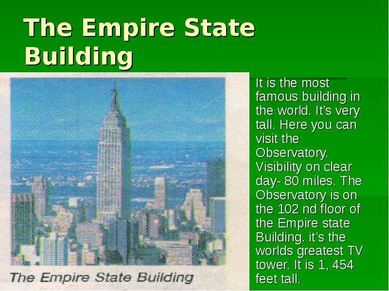 The Empire State Building It