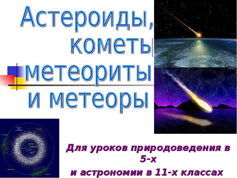 Презентация Для уроков природоведения в 5-х и астрономии в 11-х классах