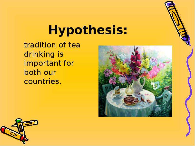 Hypothesis tradition of tea