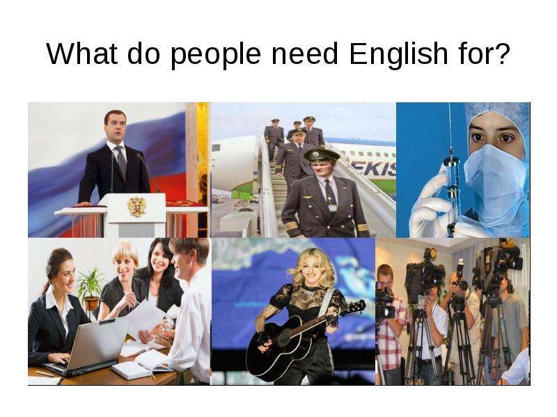 What do people need English
