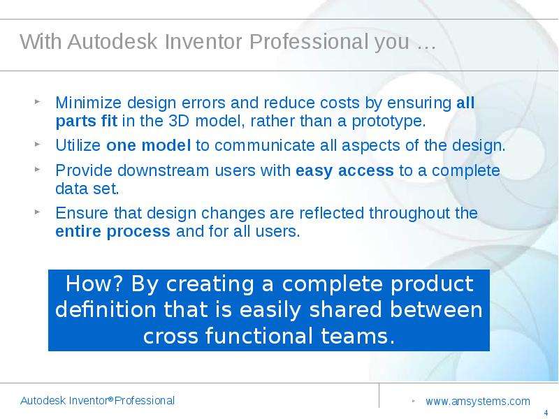 With Autodesk Inventor