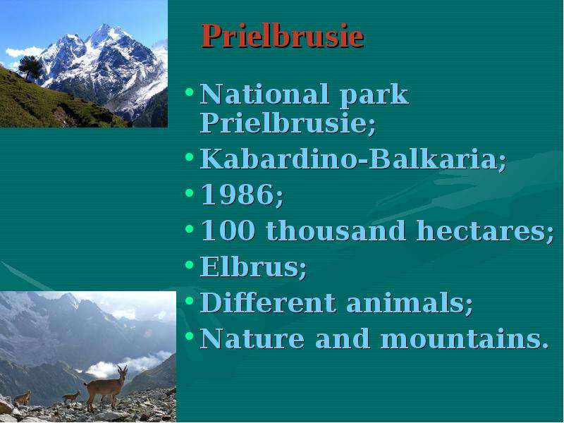 Prielbrusie National park