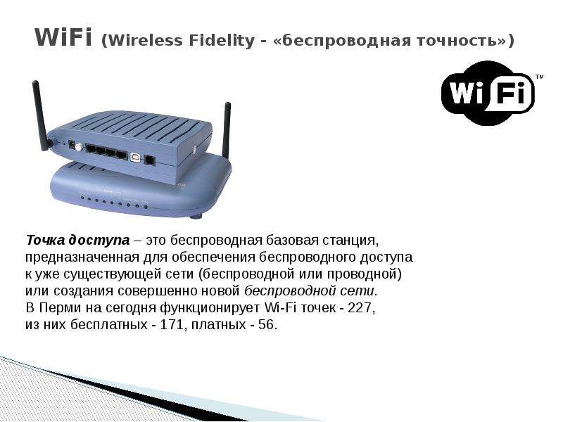 WiFi Wireless Fidelity -