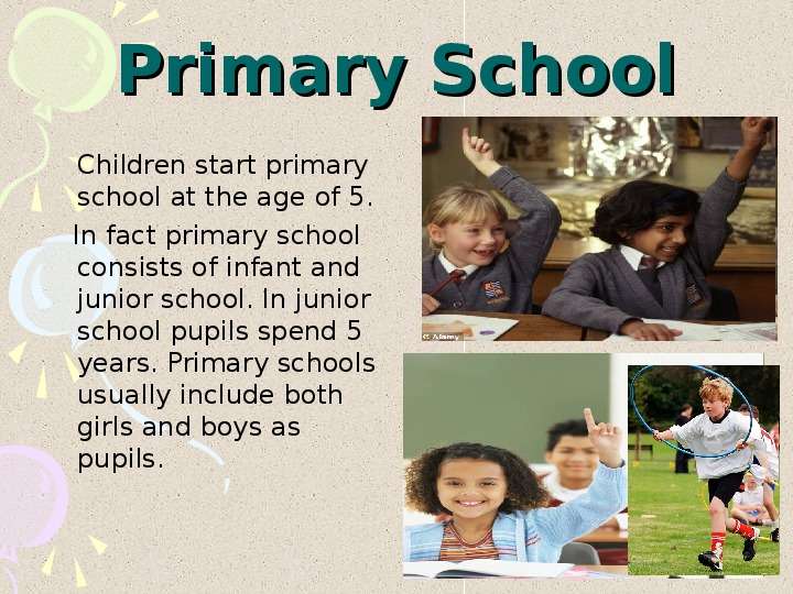 Primary School Children start