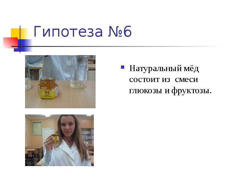 Гипотеза Натуральный мёд