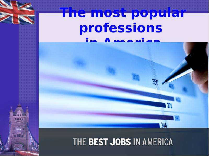 Презентация The most popular professions in America