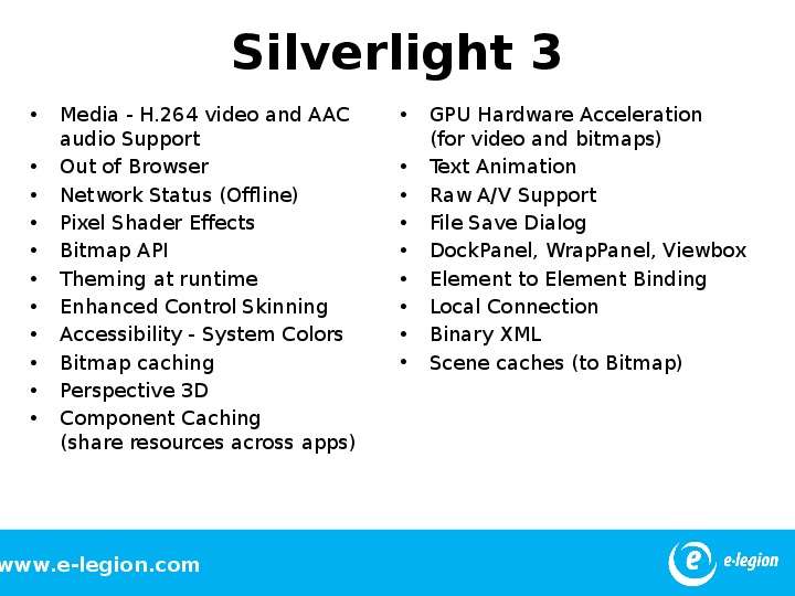 Silverlight Media - H. video