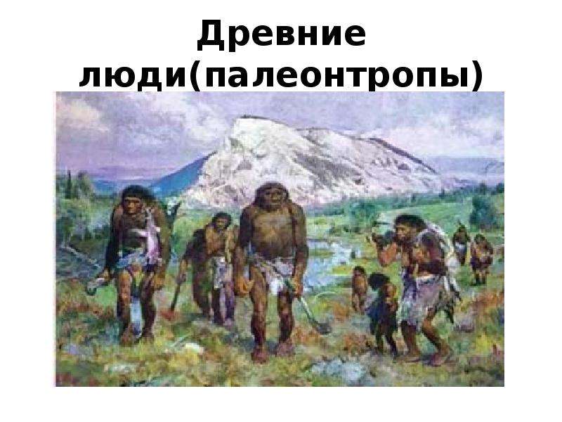 Древние люди палеонтропы