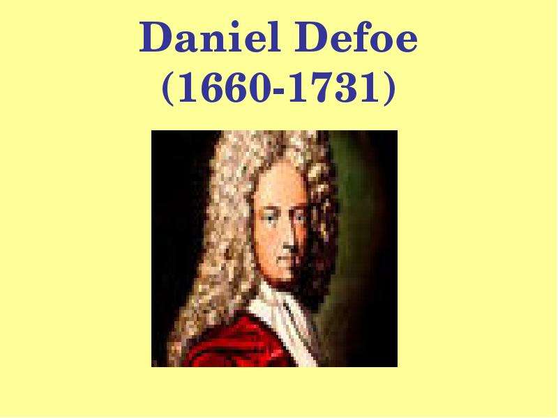 Daniel Defoe -