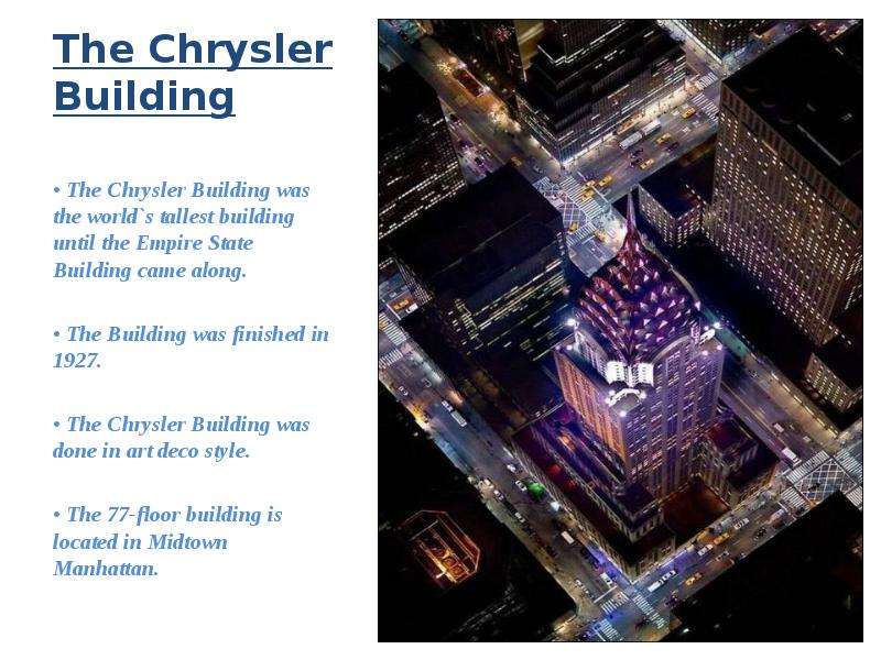 The Chrysler Building The