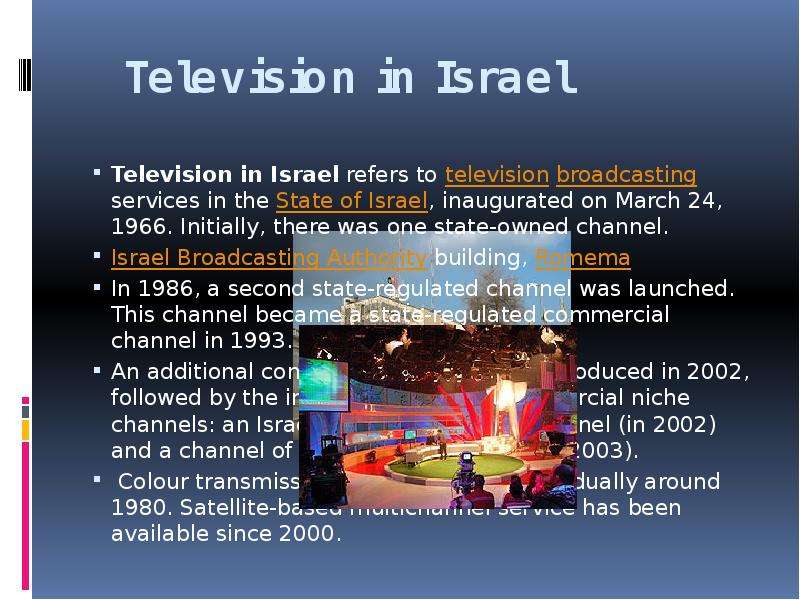 Television in Israel
