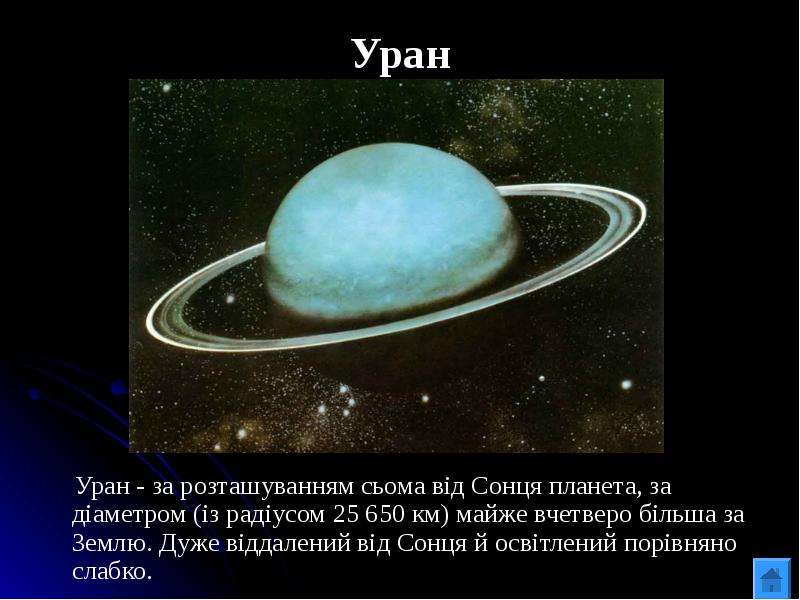 Уран Уран - за розташуванням