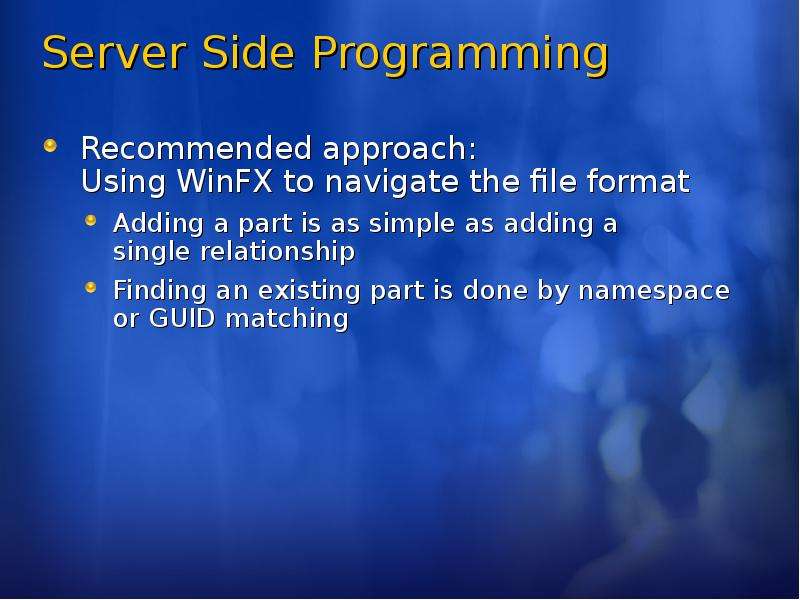 Server Side Programming