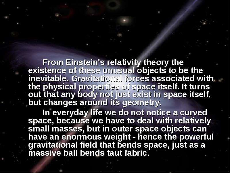 From Einstein s relativity