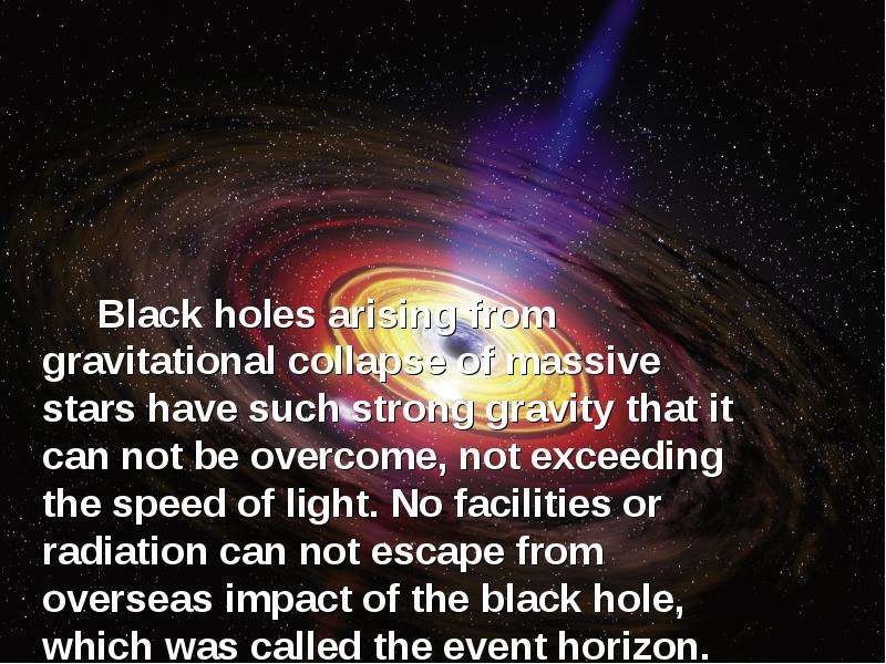 Black holes arising from