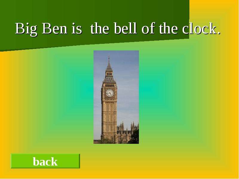 Big Ben is the bell of the