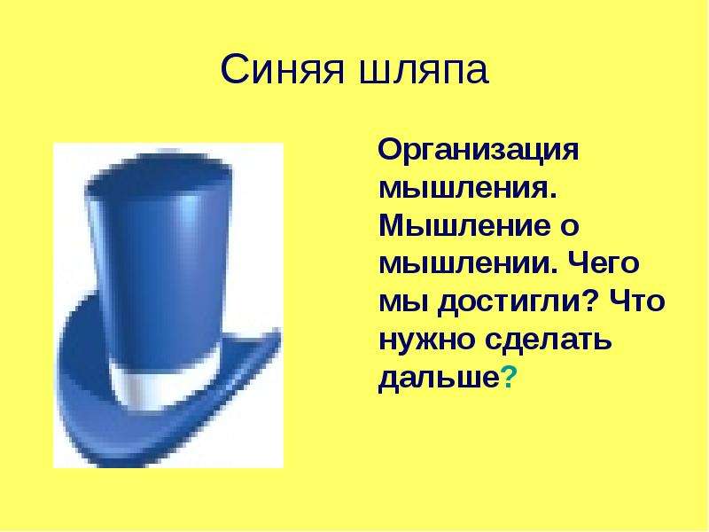 Синяя шляпа Организация
