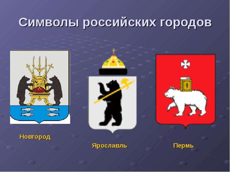 Символы российских городов