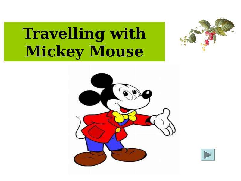 Travelling with Mickey Mouse