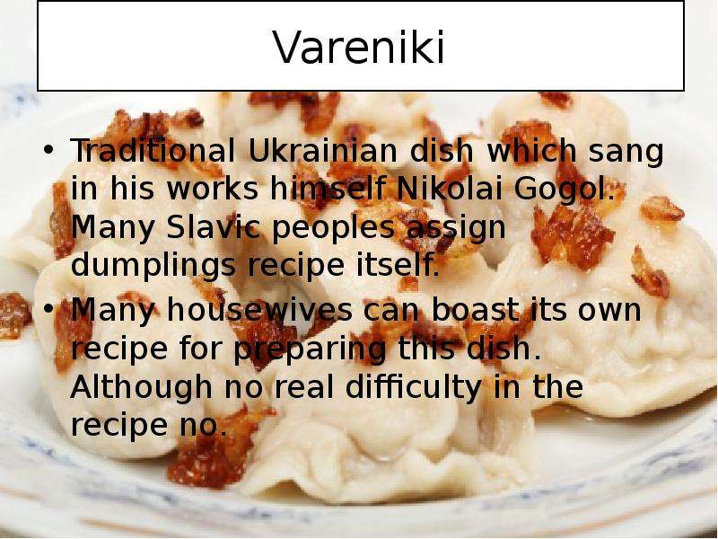 Vareniki Traditional