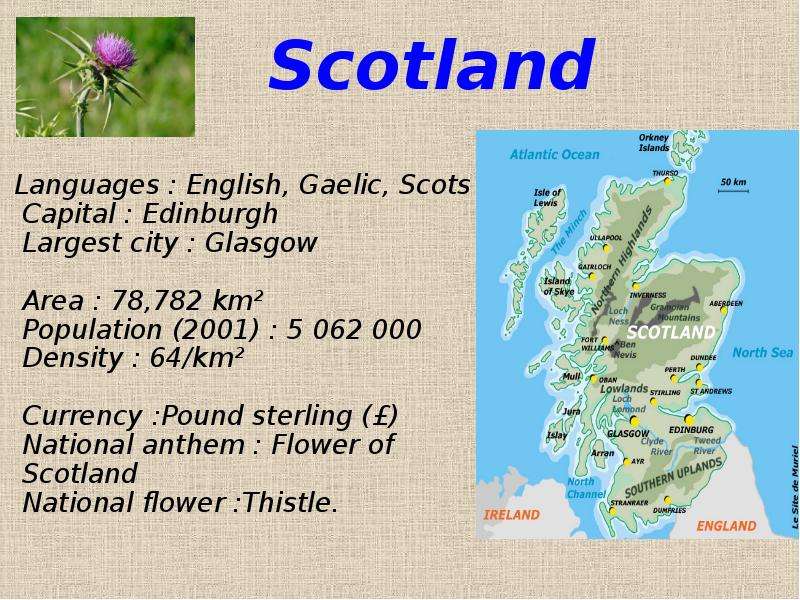 Scotland Languages English,