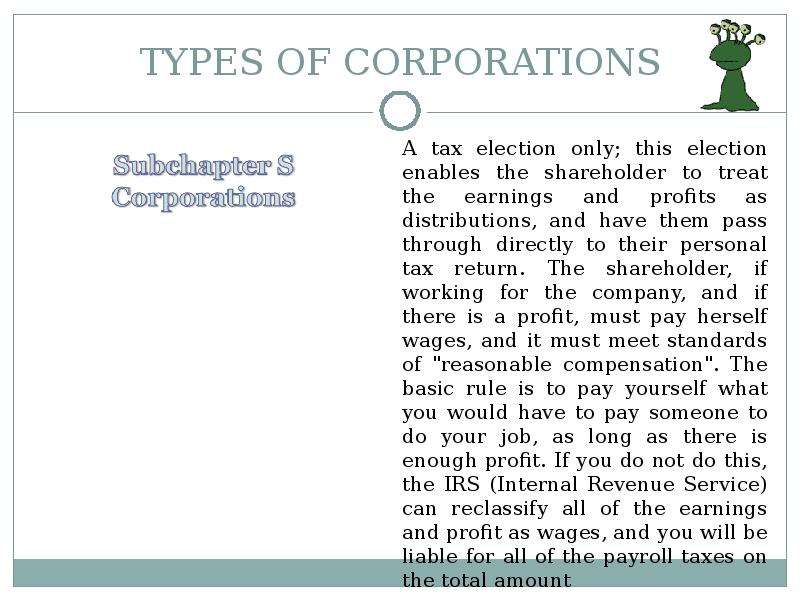 TYPES OF CORPORATIONS