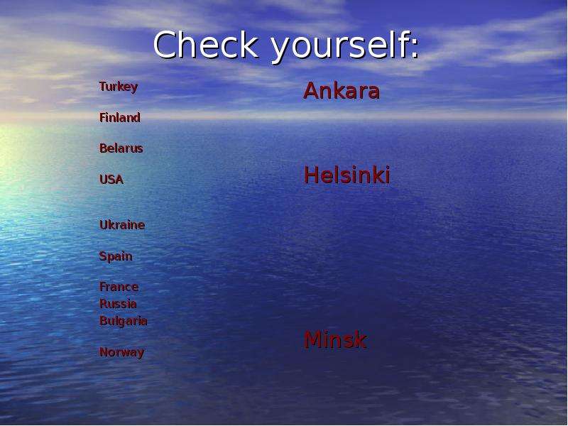 Check yourself Turkey Finland
