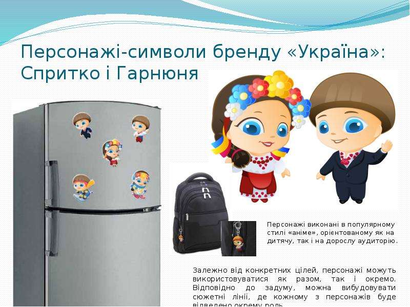 Персонаж -символи бренду Укра