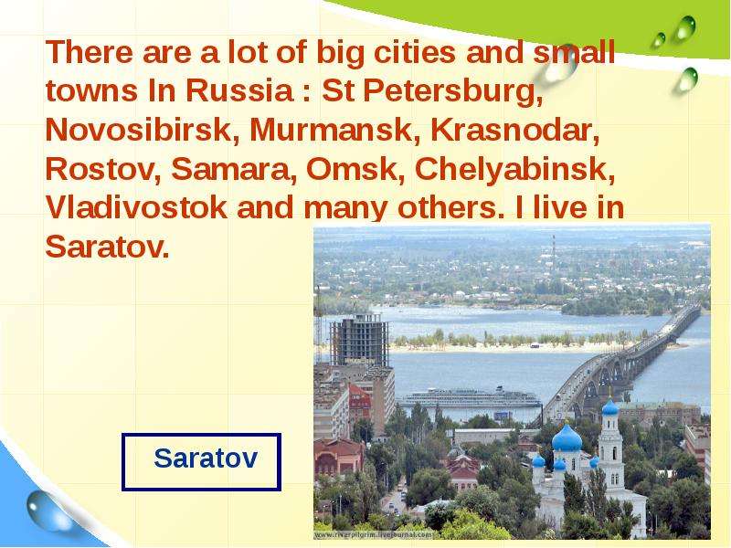 There are a lot of big cities