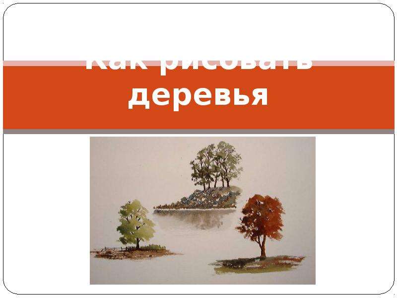 Презентация Как рисовать деревья