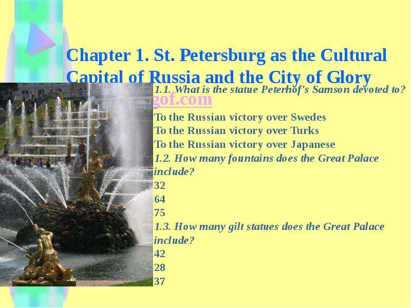 Chapter . St. Petersburg as