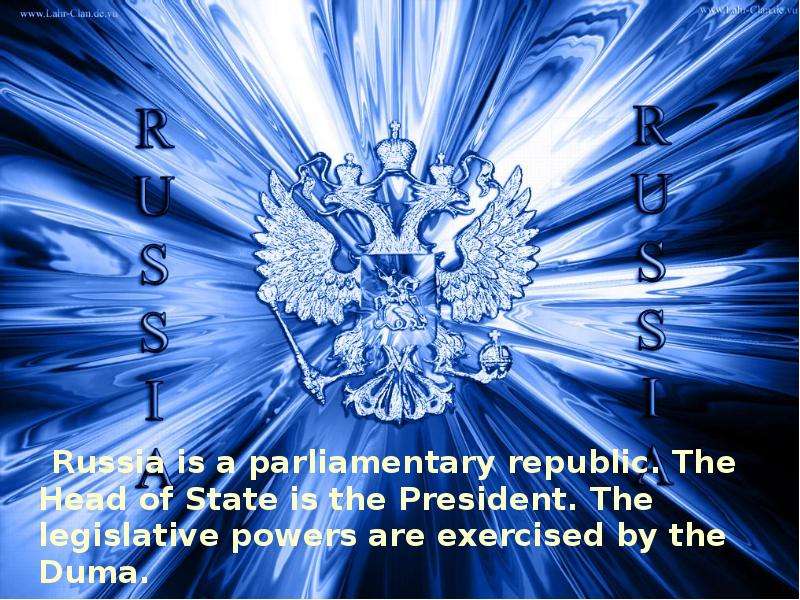 Russia is a parliamentary