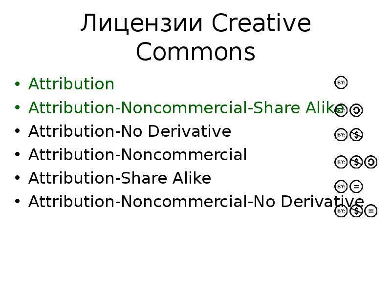 Лицензии Creative Commons
