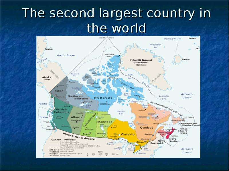 Презентация The second largest country in the world