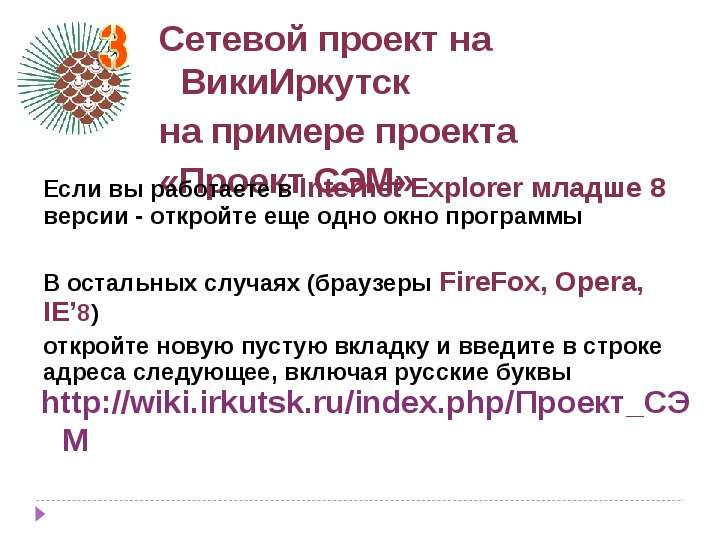 Сетевой проект на ВикиИркутск