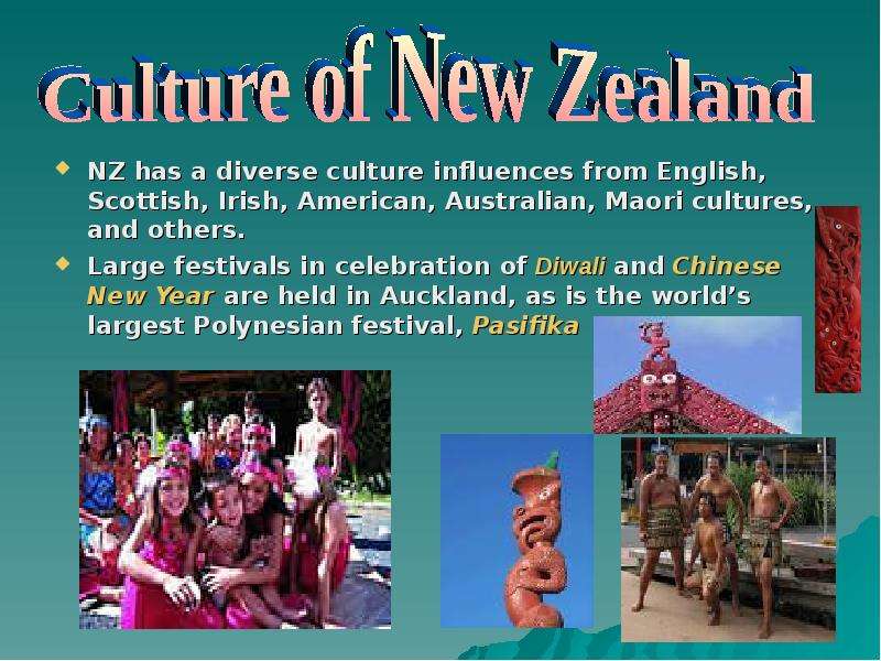 NZ has a diverse culture