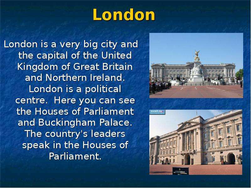 London London is a very big