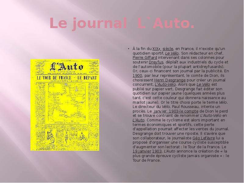 Le journal L Auto.