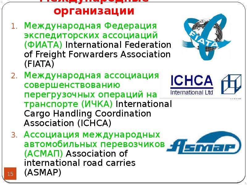 Международные организации