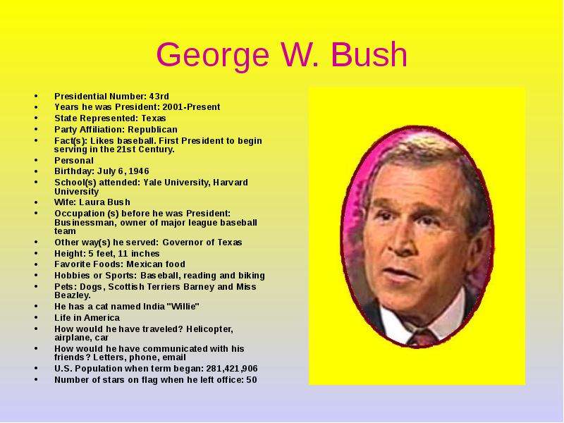 George W. Bush Presidential