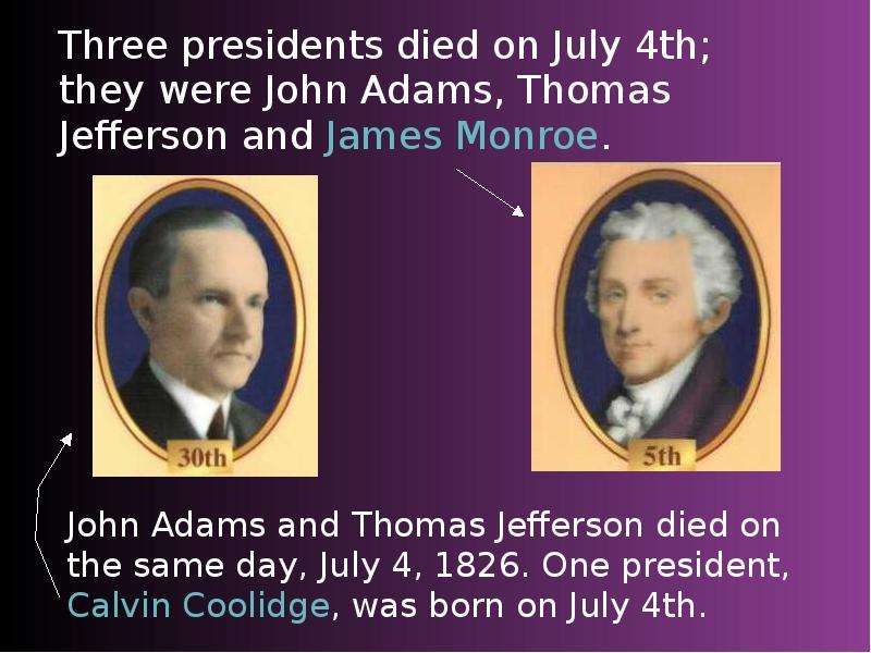 Three presidents died on July