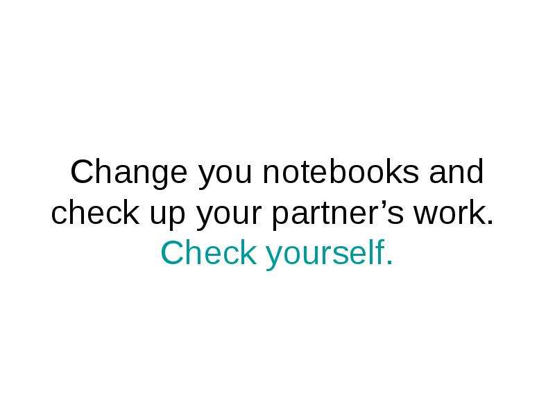 Change you notebooks and