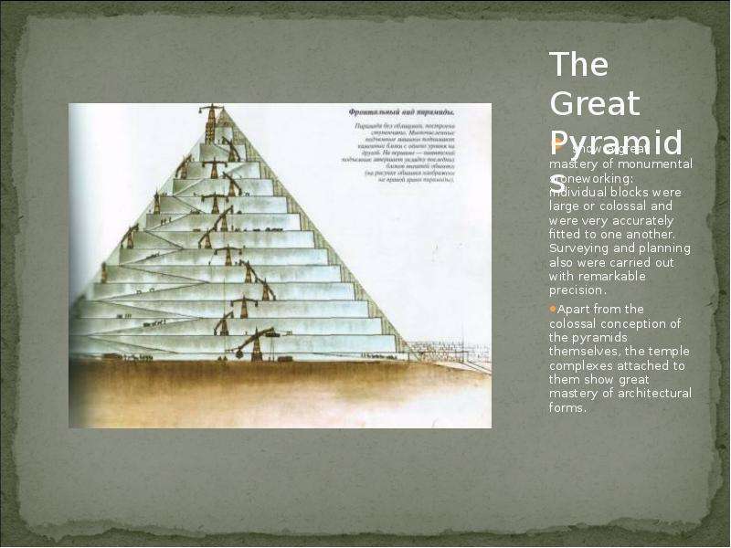 The Great Pyramids show a