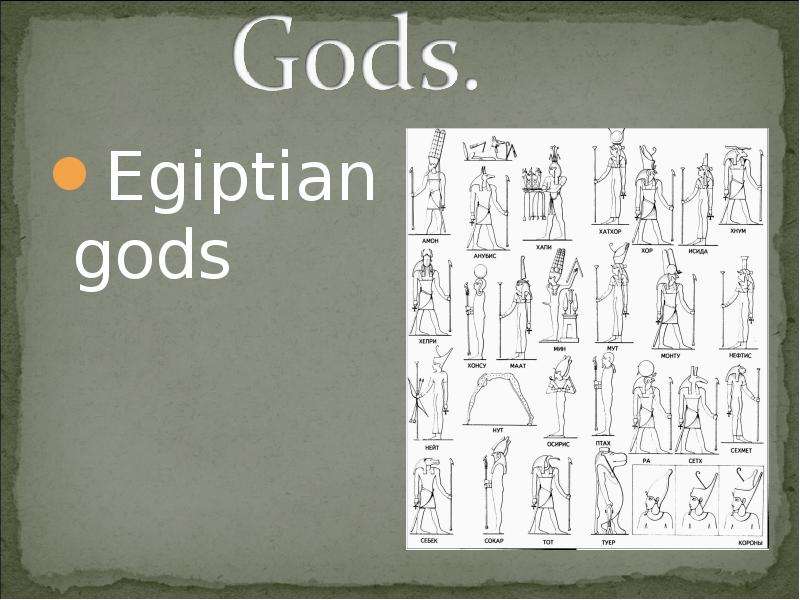 Egiptian gods Egiptian gods