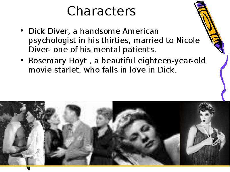 Characters Dick Diver, a